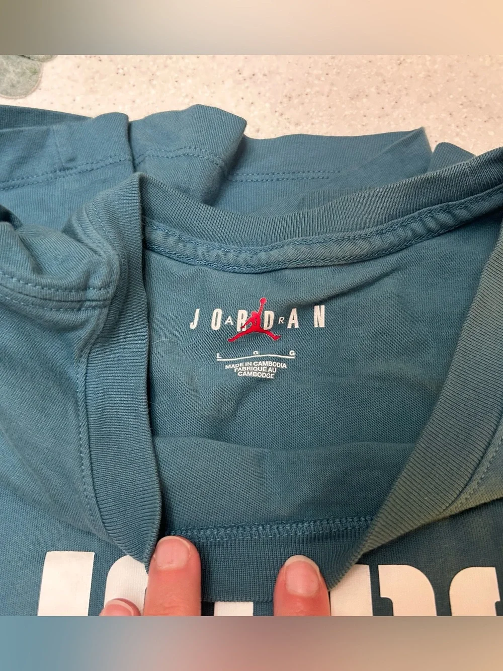 ✨ Jordan Teal Basketball Logo Long Sleeve T Shirt Men’s Large